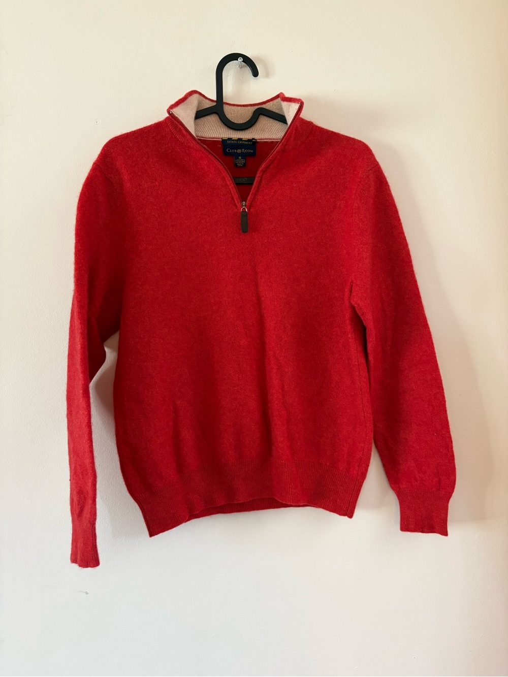 Boys Club Room Estate Cashmere quarter zip crewneck sweater M (10/12Years)